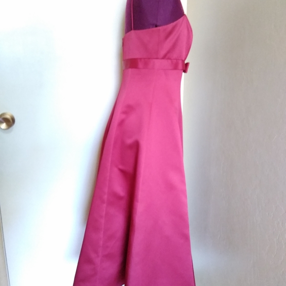 Candy Apple Tea- length bridesmaid dress - Picture 2 of 4